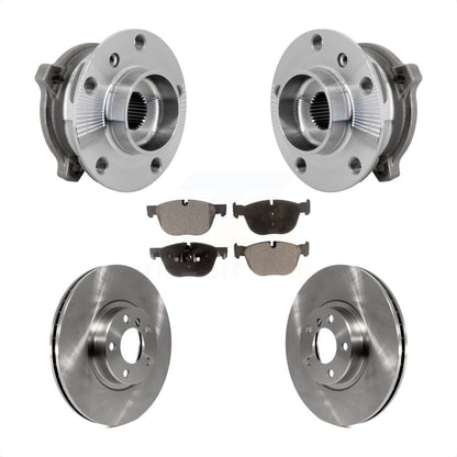Ensemble de roulement de moyeu avant, Rotor de frein et Kit de plaquettes pour BMW X5 X6 M12 x 1.25 Threa