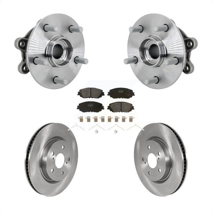 Ensemble de roulements de moyeu avant, Rotors et plaquettes de frein à disque, Kit pour Toyota RAV4