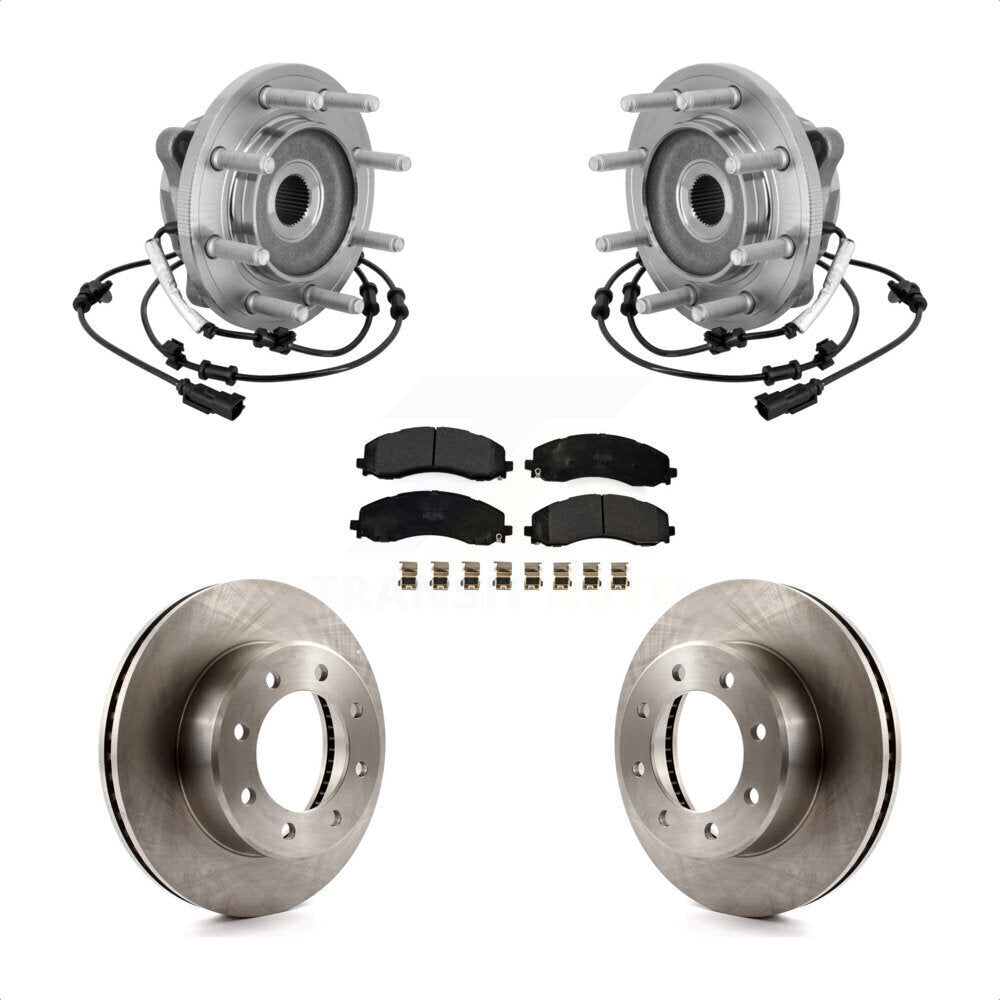 Ensemble de roulements de moyeu avant, Rotors et plaquettes de frein à disque, Kit pour Ram 2500 3500