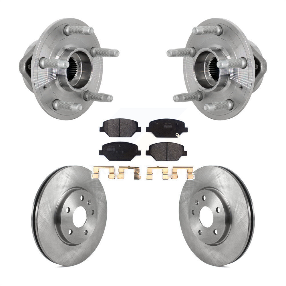 Ensemble de roulements de moyeu avant, Rotors et plaquettes de frein à disque, Kit pour Buick Envision