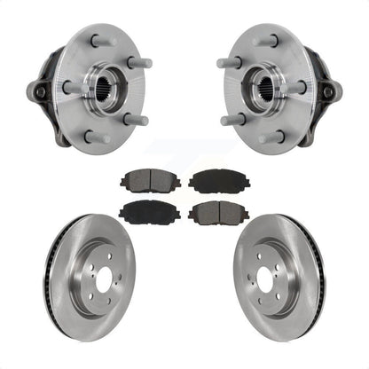 Kit de rotors et plaquettes de frein à disque, ensemble de roulements de moyeu avant, pour Toyota RAV4 Venza