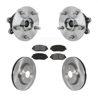 Ensemble de roulements de moyeu avant, Rotors et plaquettes de frein à disque, Kit pour Toyota RAV4
