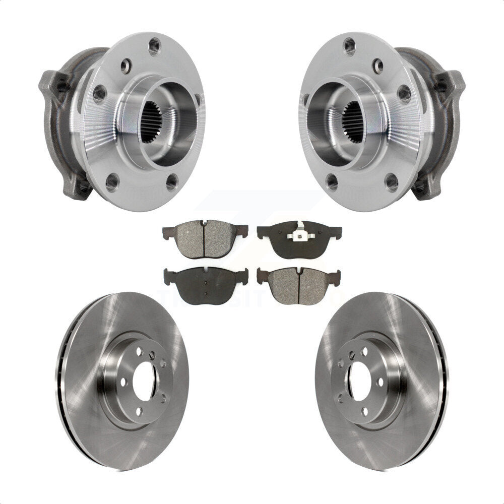 Ensemble de roulement de moyeu avant, Rotor de frein et Kit de plaquettes pour BMW X5 X6 M12 x 1.25 Threa