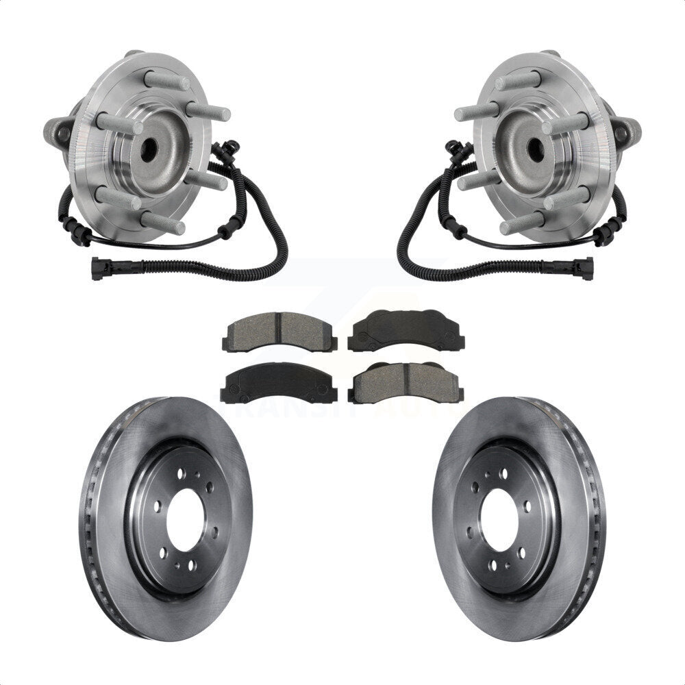 Kit de plaquettes de Rotor de frein à disque, ensemble de roulements de moyeu avant pour Ford F-150 RW 2015 – 2017