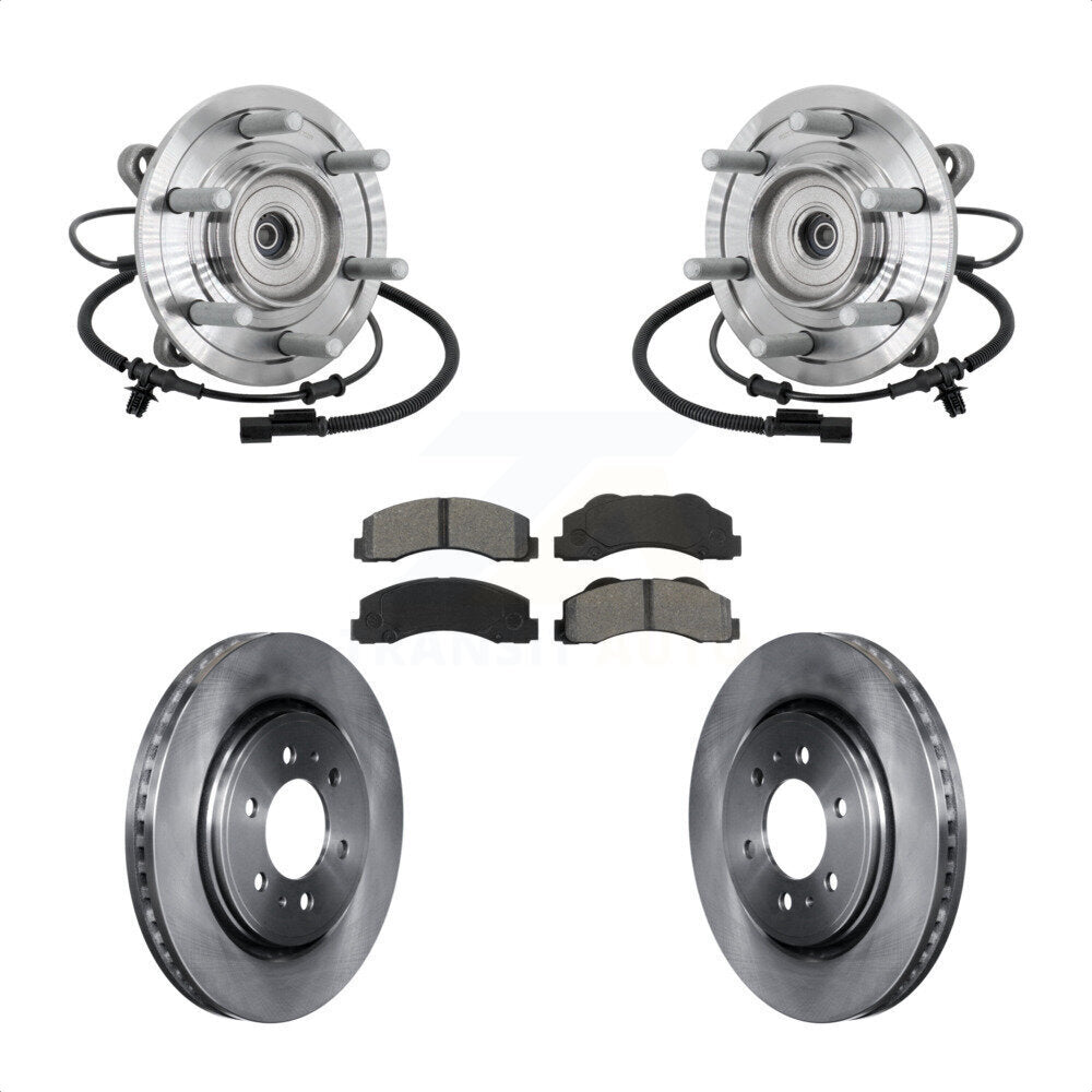 Kit de rotor et de plaquettes de frein à disque, roulement de moyeu avant, pour Ford F-150 Raptor 2017 avec 4W
