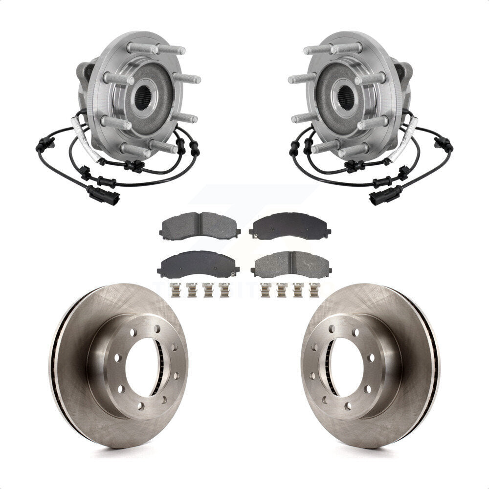Ensemble de roulements de moyeu avant, Rotors et plaquettes de frein à disque, Kit pour Ram 2500 3500