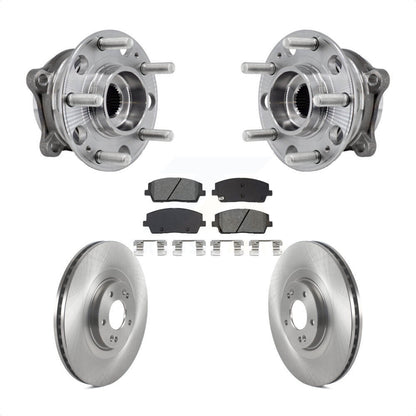 Kit de Rotor et plaquettes de frein à disque, roulement de moyeu avant, pour Hyundai palissade Kia Tellurid