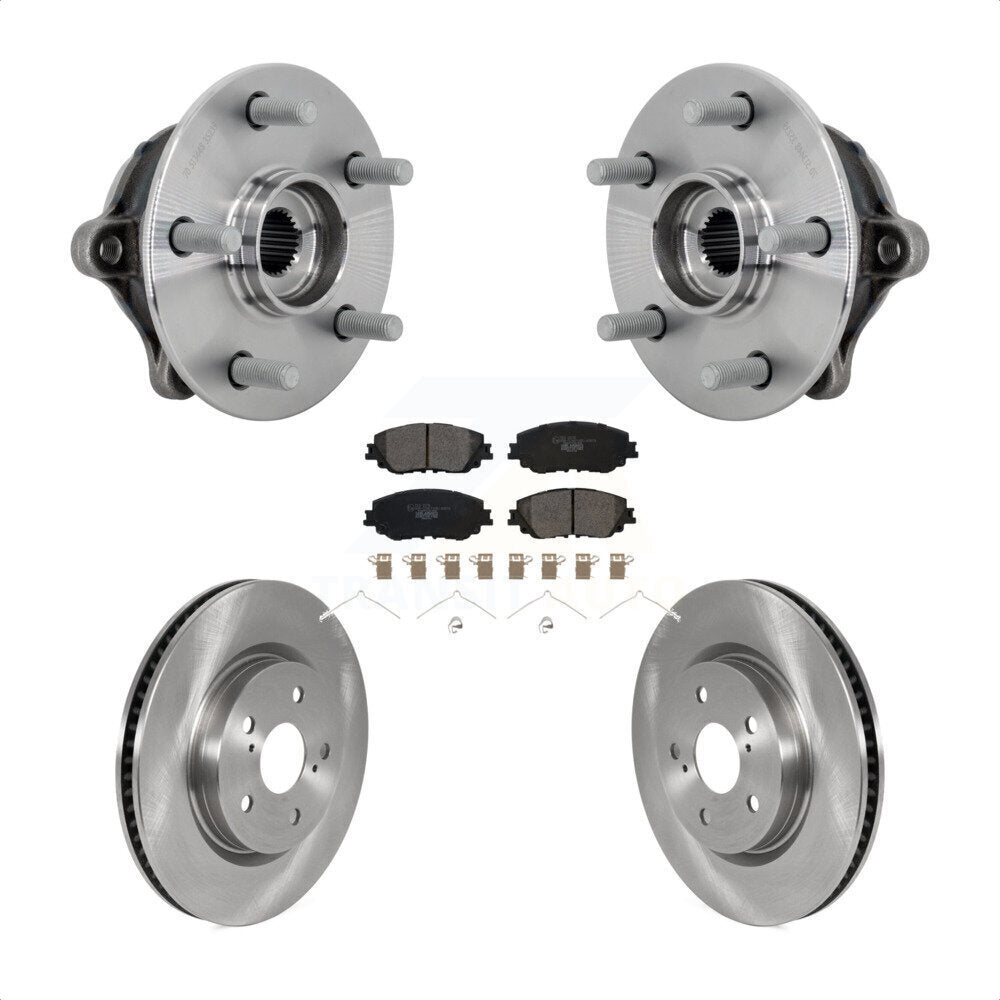 Kit de rotors et plaquettes de frein à disque, ensemble de roulements de moyeu avant, pour Toyota RAV4 Venza