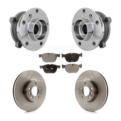 Ensemble de roulement de moyeu avant, Rotor de frein et Kit de plaquettes pour BMW X5 X6 M12 x 1.25 Threa
