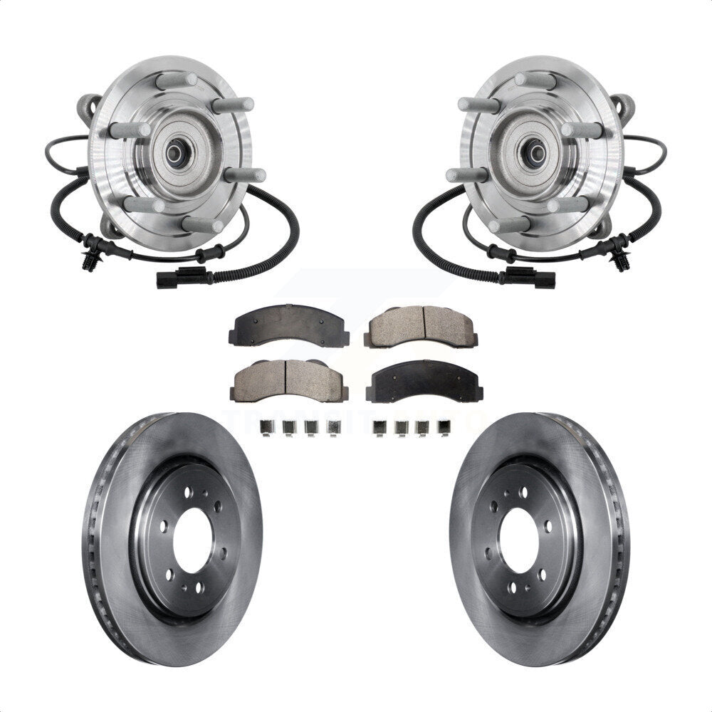 Kit de rotor et de plaquettes de frein à disque, roulement de moyeu avant, pour Ford F-150 Raptor 2017 avec 4W