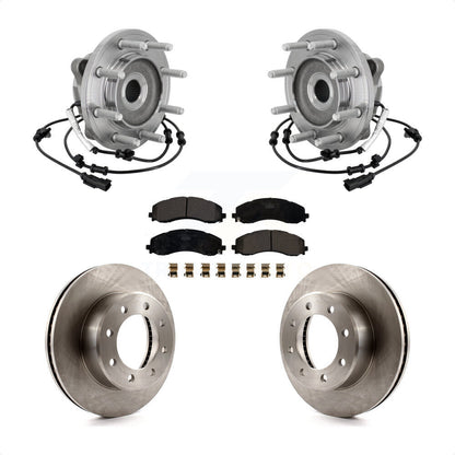 Ensemble de roulements de moyeu avant, Rotors et plaquettes de frein à disque, Kit pour Ram 2500 3500