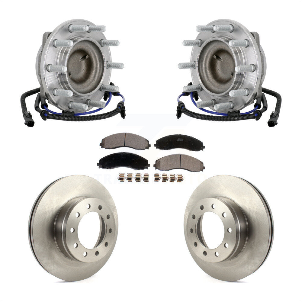 Kit de plaquettes de Rotor de frein à disque, roulement de moyeu avant, pour Ford F-450 Super Duty F-550 4 X