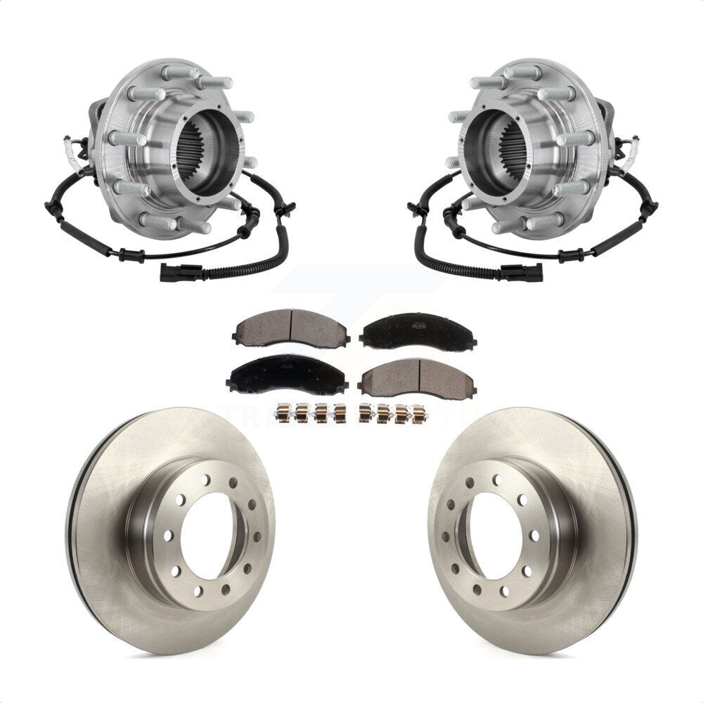 Kit de plaquettes de Rotor de frein à disque, roulement de moyeu avant, pour Ford F-450 Super Duty F-550 4 X