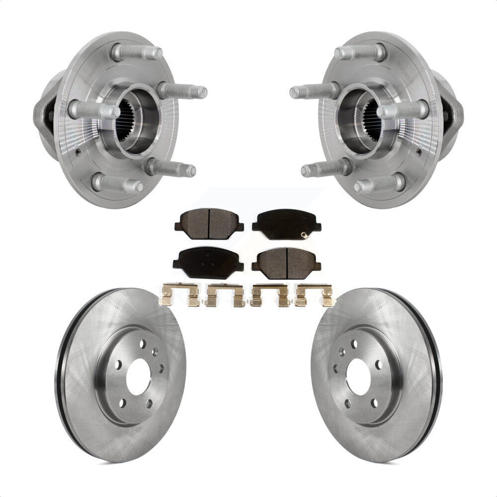 Ensemble de roulements de moyeu avant, Rotors et plaquettes de frein à disque, Kit pour Buick Envision