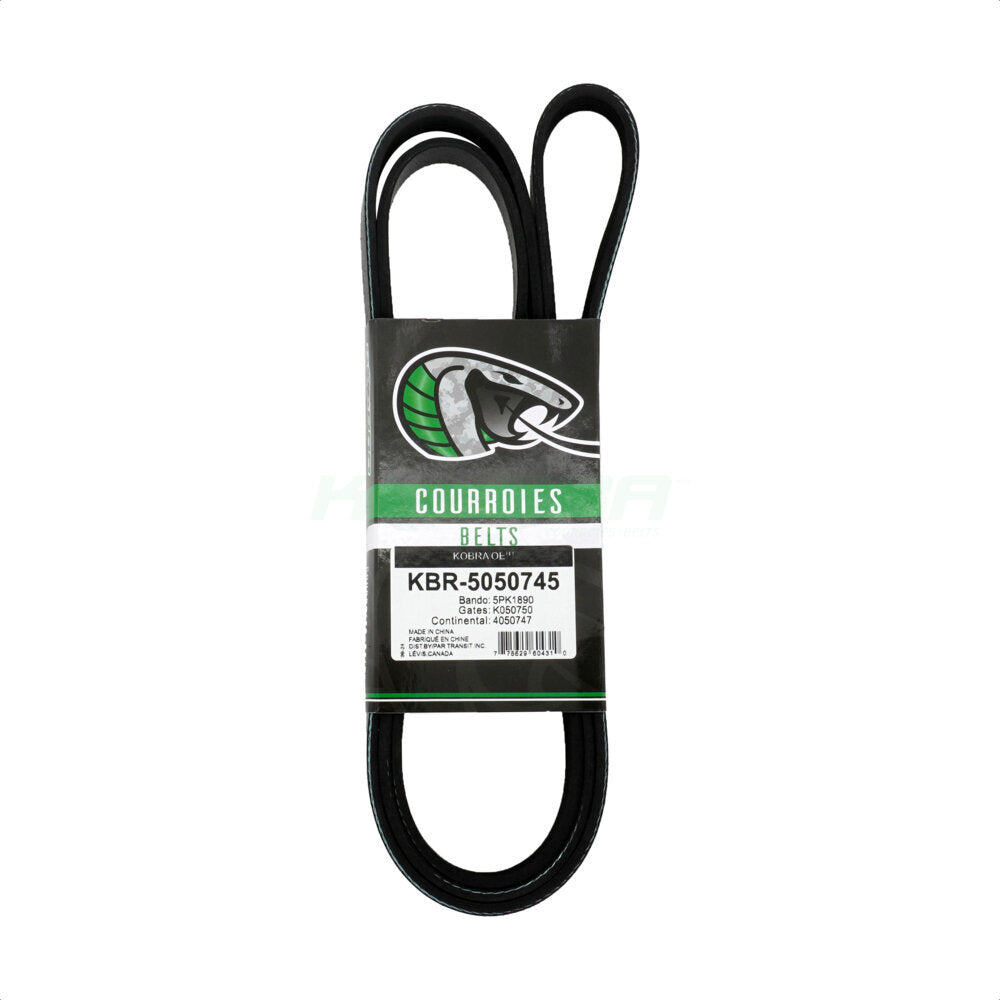 Courroie serpentine d'entraînement principal, pour Chevrolet Colorado GMC Canyon Saturn SL2 SC
