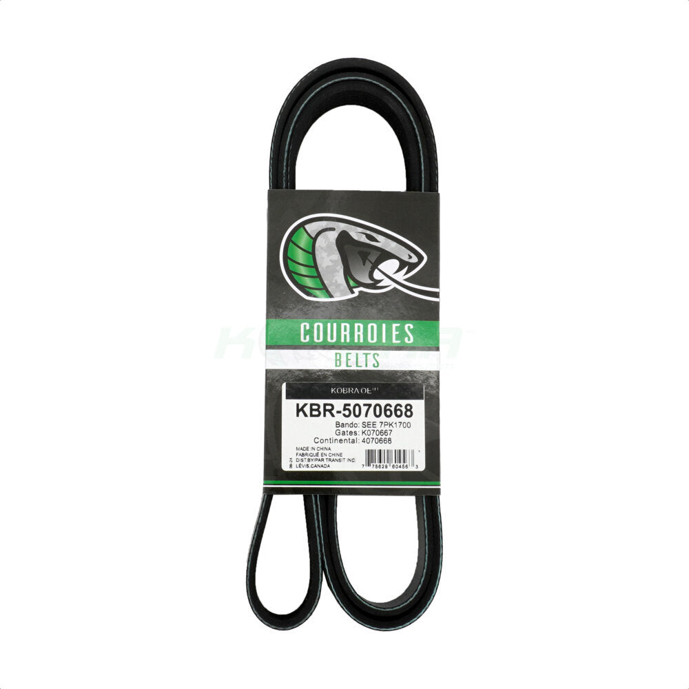 Courroie serpentine d'entraînement principal pour Honda Civic Acura ILX 2,4 l KBR-5070668