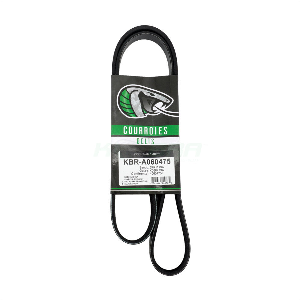 Courroie serpentine d'entraînement principal pour Nissan Versa Rogue Sport Cube KBR-A060475
