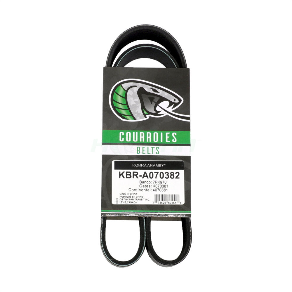 Courroie serpentine d'entraînement principal pour Hyundai Sonata Kia Optima KBR-A070382