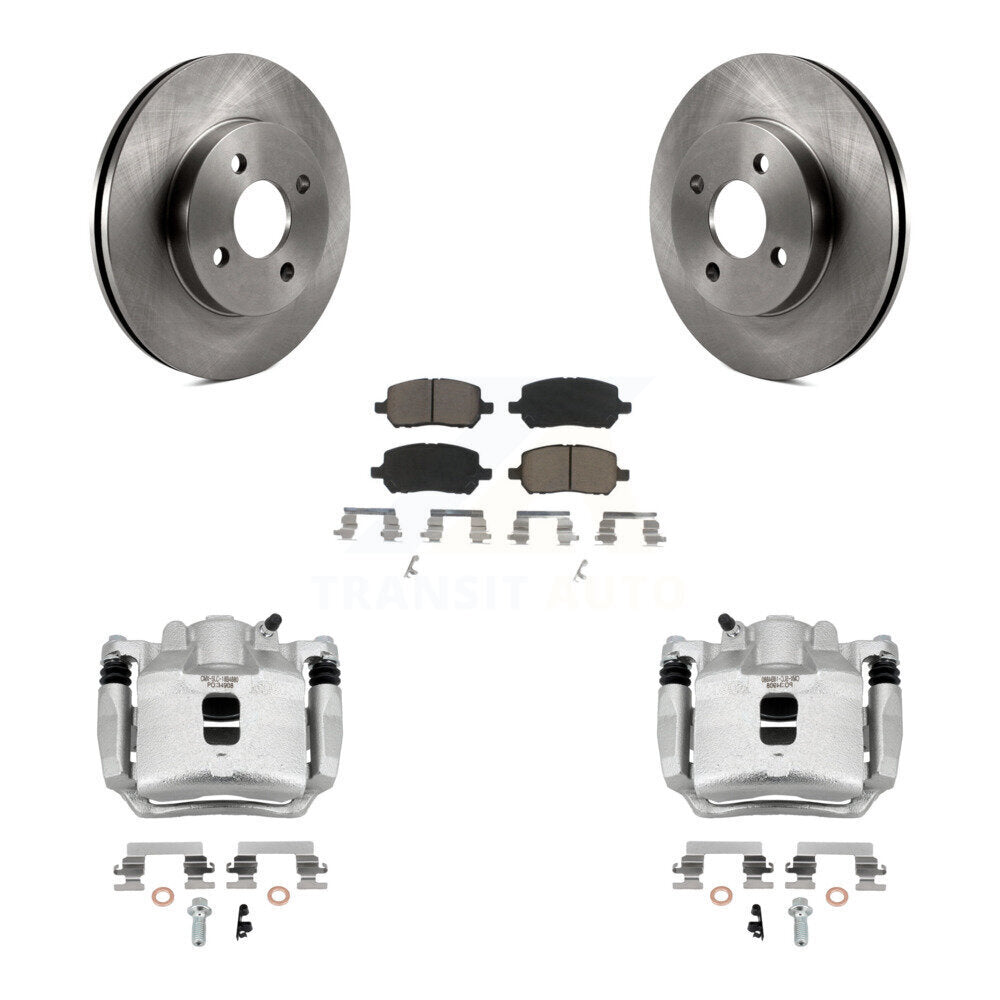 Rotor d'étrier de frein à disque avant et Kit de plaquettes en céramique pour Saturn Ion Chevrolet Cobal