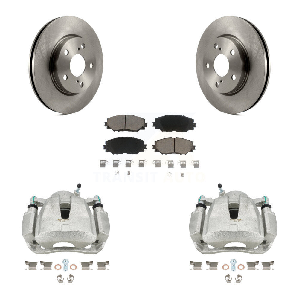 Kit de rotors d'étrier de frein à disque avant et de plaquettes en céramique pour Toyota RAV4 LE