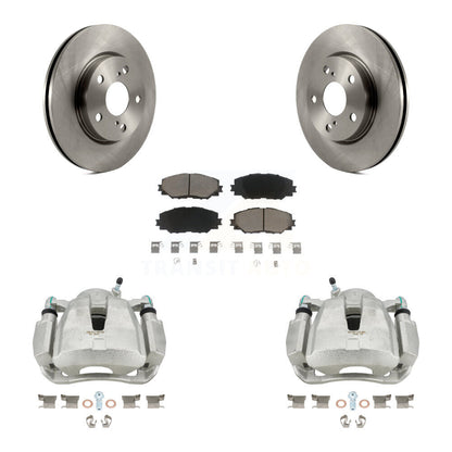 Rotors d’étrier de frein à disque avant et kit de plaquettes en céramique pour Toyota RAV4 L 2014-2015