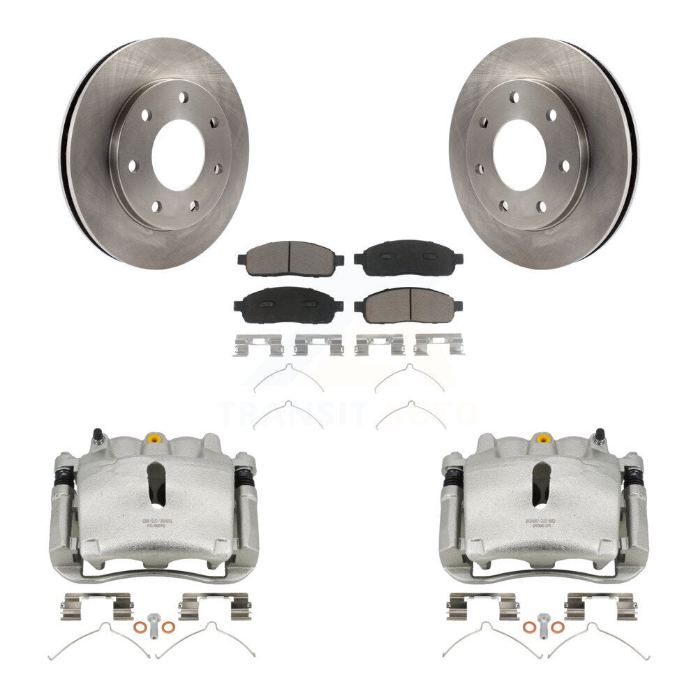 Kit de rotors d'étrier de frein à disque avant et de plaquettes en céramique pour Ford F-150 4WD 2004