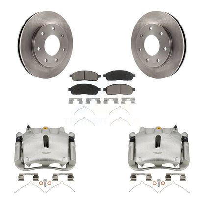 Kit de rotors d'étrier de frein à disque avant et de plaquettes en céramique pour Ford F-150 4WD 2004