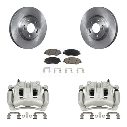 Rotors d'étrier de frein à disque avant et Kit de plaquettes en céramique pour Hyundai Santa F 2007 – 2009
