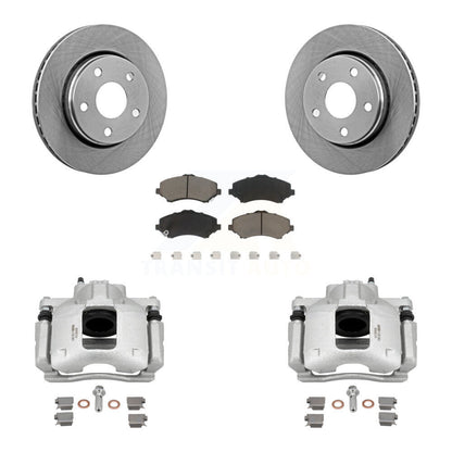 Kit de rotors d'étrier de frein à disque avant et de plaquettes en céramique pour Jeep Wrangler