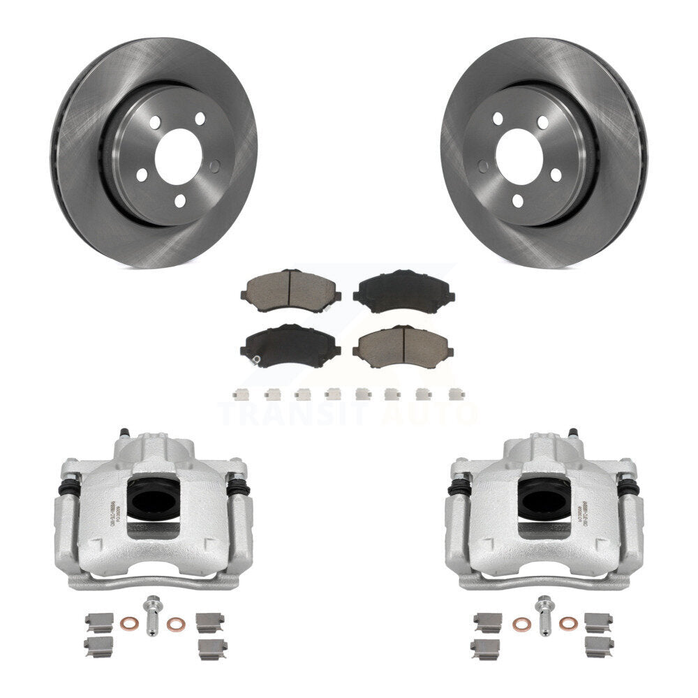 Kit de rotors d'étrier de frein à disque avant et de plaquettes en céramique pour Dodge Nitro KC8-100039