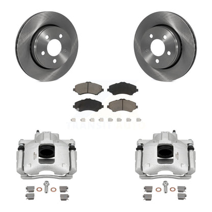 Kit de rotors d'étrier de frein à disque avant et de plaquettes en céramique pour Dodge Nitro KC8-100039