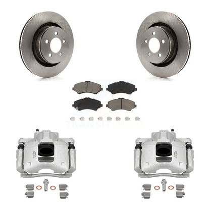 Kit de rotors d'étrier de frein à disque avant et de plaquettes en céramique pour Dodge Nitro KC8-100040