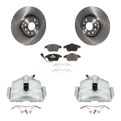 Rotor d'étrier de frein avant et Kit de plaquettes en céramique, pour Volkswagen Jetta Beetle GTI Aud
