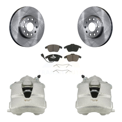Kit de rotors d'étrier de frein à disque avant et de plaquettes en céramique pour Volkswagen Jetta