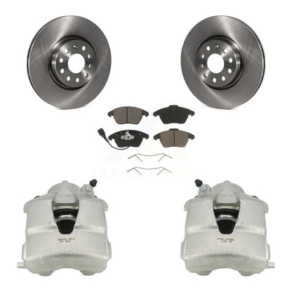 Kit de rotors d'étrier de frein à disque avant et de plaquettes en céramique pour Volkswagen Jetta