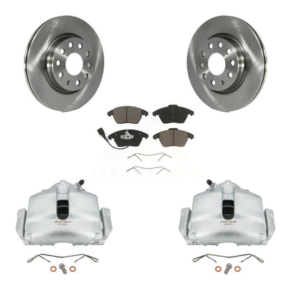 Kit de Rotor d'étrier de frein avant et de plaquettes en céramique, pour Volkswagen GTI Audi A3 Quattr