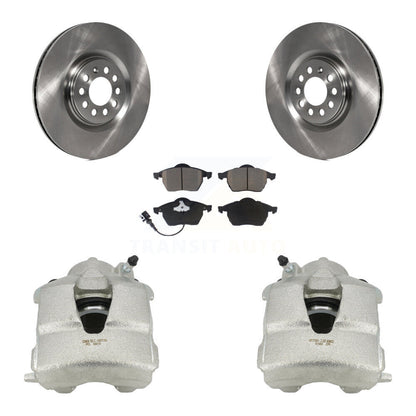 Kit de rotors d'étrier de frein à disque avant et de plaquettes en céramique pour Volkswagen Jetta