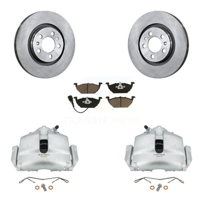 Kit de rotors d'étrier de frein à disque avant et de plaquettes en céramique pour Volkswagen Jetta 2.0 2006