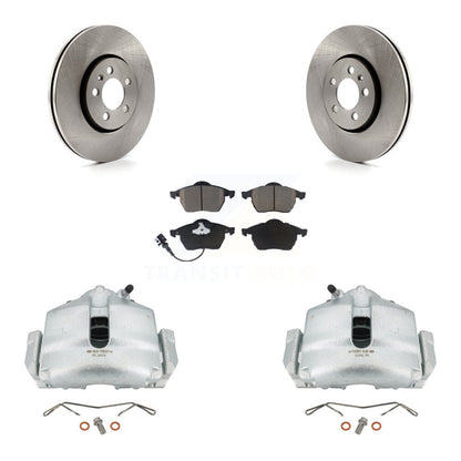 Kit de rotors d'étrier de frein à disque avant et de plaquettes en céramique pour Volkswagen Jetta 2.0 2006