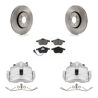 Rotors d’étrier de frein avant et kit de plaquettes en céramique pour Volkswagen Jetta 2006 2,5L/1,9
