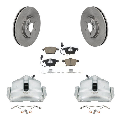 Kit de rotors d'étrier de frein à disque avant et de plaquettes en céramique pour Volkswagen CC 2010 3.6