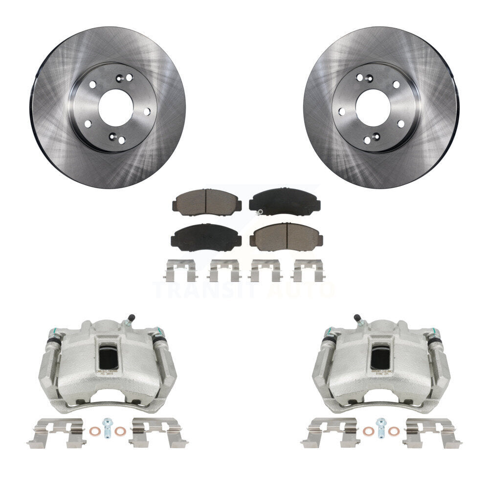 Rotors d’étrier de frein à disque avant et kit de plaquettes en céramique pour Honda Accord