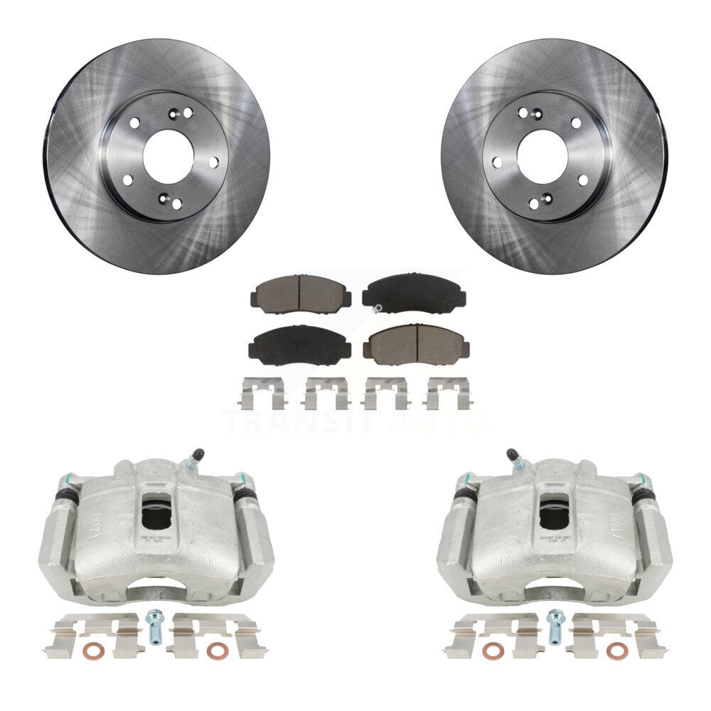 Rotors d’étrier de frein à disque avant et kit de plaquettes en céramique pour Honda Accord