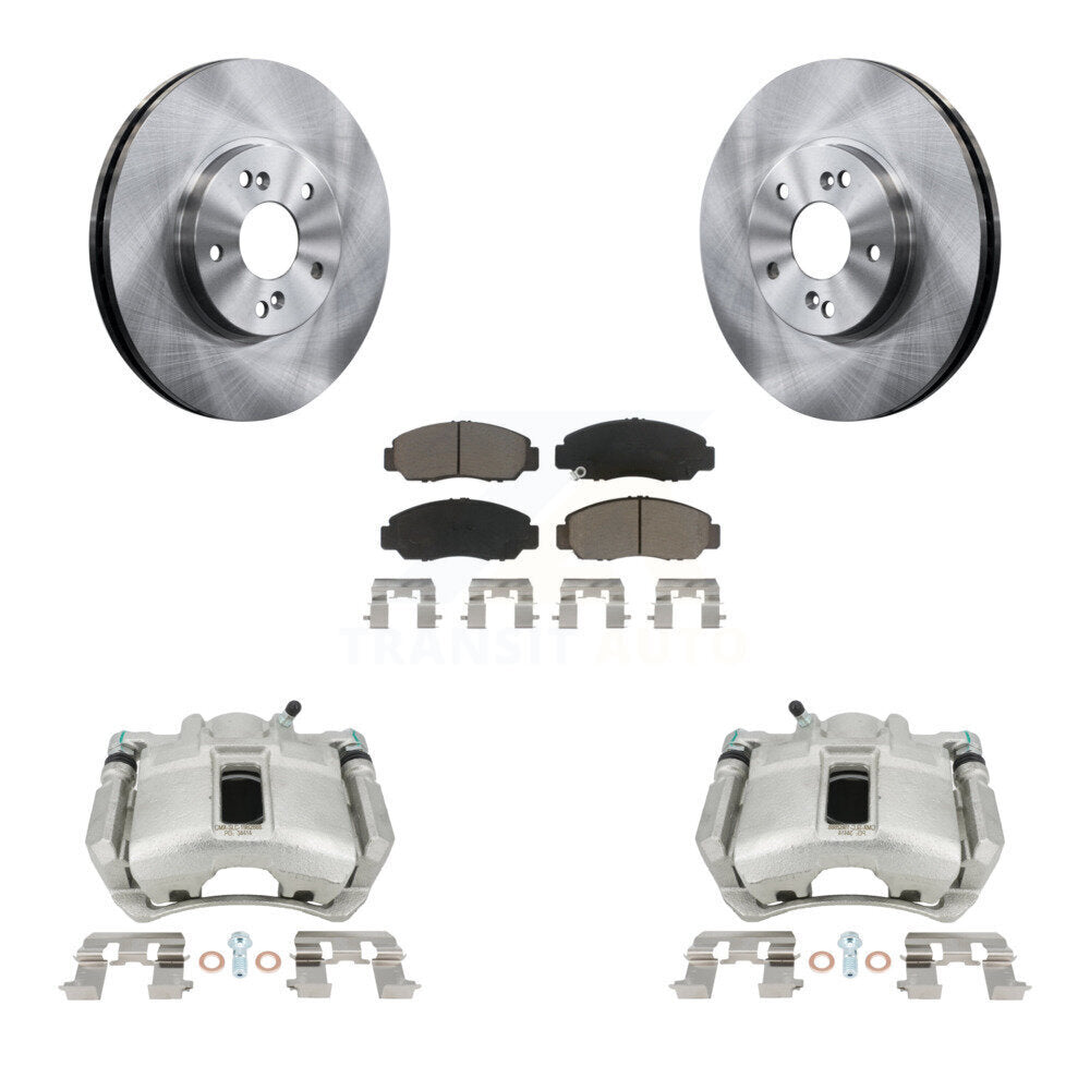 Rotors d’étrier de frein à disque avant et kit de plaquettes en céramique pour Honda Accord