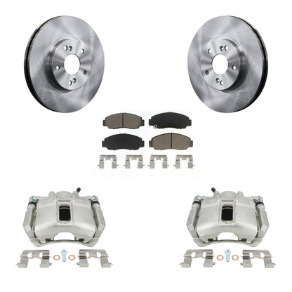 Rotors d’étrier de frein à disque avant et kit de plaquettes en céramique pour Honda Accord