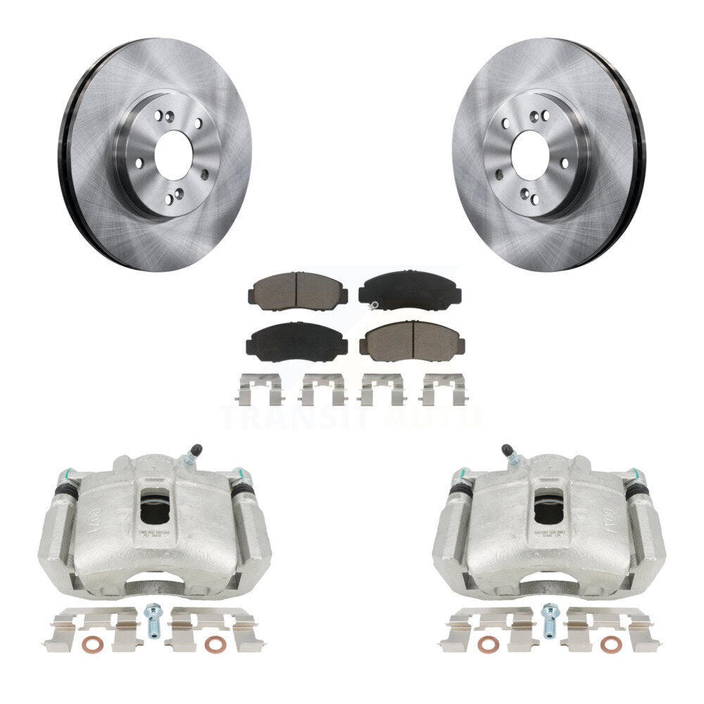 Rotors d’étrier de frein à disque avant et kit de plaquettes en céramique pour Honda Accord