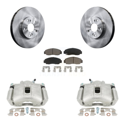 Rotors d’étrier de frein à disque avant et kit de plaquettes en céramique pour Honda Accord