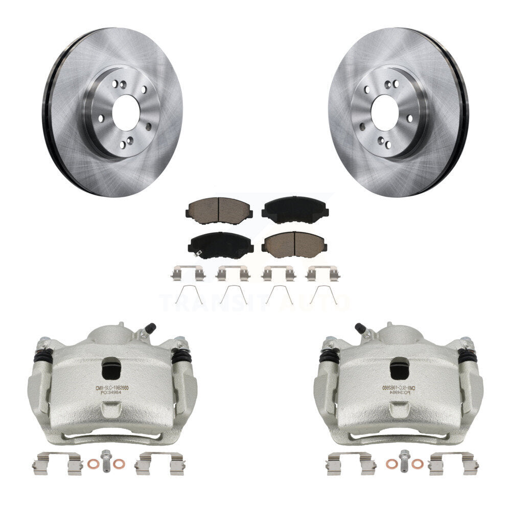 Rotors d’étrier de frein à disque avant et kit de plaquettes en céramique pour Honda Accord