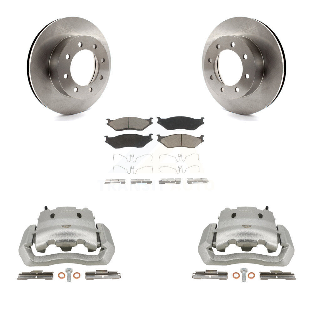 Rotors d'étrier de frein avant et Kit de plaquettes en céramique pour Ford E-550 Super Duty Econolin