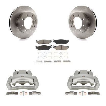 Rotors d'étrier de frein avant et Kit de plaquettes en céramique pour Ford E-550 Super Duty Econolin
